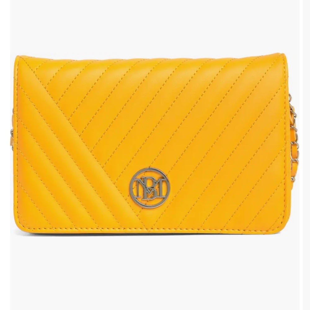 Badgley Mischka Yellow Bag NWT